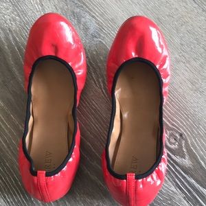 Bright orange J. Crew flats